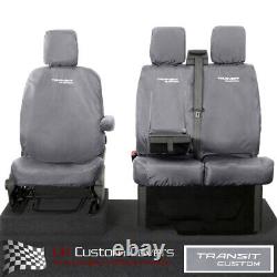 Ford Transit Custom Limited (2023+) Tailored Front Seat Covers & Logo 431 Grey