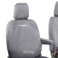 Ford Transit Custom Limited (2023+) Tailored Front Seat Covers & Logo 431 Grey