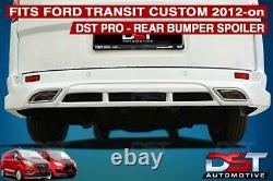 Ford Transit Custom Lower Bumper Rear Splitter Skirt Spoiler 2012 2018