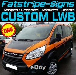 Ford Transit Custom Lwb M Sport Graphics Stickers Decals Stripes M-sport Van