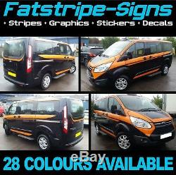 Ford Transit Custom Lwb M Sport Graphics Stickers Decals Stripes M-sport Van