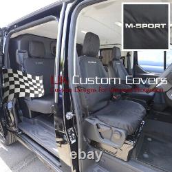 Ford Transit Custom M Sport 2013+ All Seat Covers & M Sport Embroidery 482 483 B