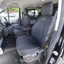 Ford Transit Custom M Sport 2013+ Front Seat Covers & M Sport Embroidery Blk 482