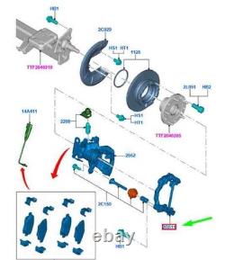 Ford Transit Custom Mk1 Front Right Brake Caliper Bracket 2353484 New Genuine