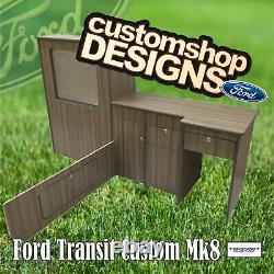 Ford Transit Custom Mk8 (2013 On) (LHD) SWB Campervan Flat Pack Kitchen Unit