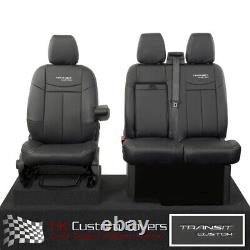 Ford Transit Custom Phev 2021+ Tailored Leatherette Front Seat Covers & Logo 601