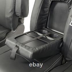Ford Transit Custom Phev 2021+ Tailored Leatherette Front Seat Covers & Logo 601