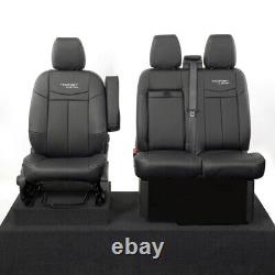 Ford Transit Custom Phev 2021+ Tailored Leatherette Front Seat Covers & Logo 601