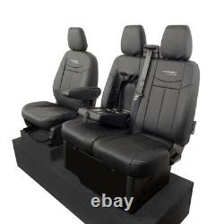 Ford Transit Custom Phev 2021+ Tailored Leatherette Front Seat Covers & Logo 601