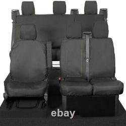 Ford Transit Custom Phev Front & Rear Seat Covers (2019-2023) Black 102 131