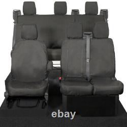 Ford Transit Custom Phev Front & Rear Seat Covers (2019-2023) Black 102 131