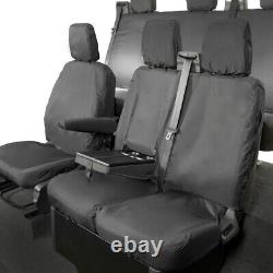 Ford Transit Custom Phev Front & Rear Seat Covers (2019-2023) Black 102 131