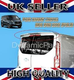 Ford Transit Custom Rear Barn Door Spoiler 2012 Onwards (white Painted)