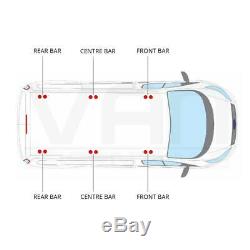 Ford Transit Custom Roof Bars, Low Roof 3 x Roof Bars+Rear Roller, 75.5KG PER BAR