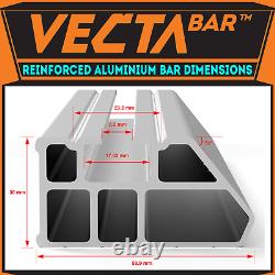 Ford Transit Custom Roof Rack Bars x3 Vecta 2013-2022 Van L1-SWB L2-LWB H1-LOW