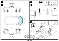 Ford Transit Custom Roof Rack Bars x3 Vecta 2013-2022 Van L1-SWB L2-LWB H1-LOW