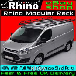 Ford Transit Custom Roof Rack Rhino Modular + Roller SWB-L1 LOW-H1 2013-2020 Van