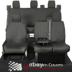 Ford Transit Custom Rs 2020+ Front & Rear Seat Covers Black 102 131