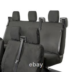 Ford Transit Custom Rs 2020+ Front & Rear Seat Covers Black 102 131