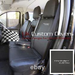 Ford Transit Custom Rs 2022 On Leatherette Front Seat Covers & Logo Em 161