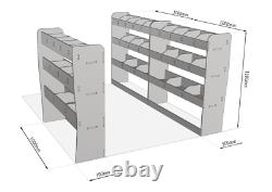 Ford Transit Custom SWB L1 TRIPLE Van Racking Tool Storage Organiser Shelving