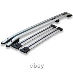 Ford Transit Custom SWB Silver Aero Pro 2 Cross Bar Roof Rail Set 2023+