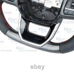 Ford Transit Custom Steering Wheel MK8 Carbon Fibre Leather Core By Car Dynamics