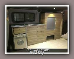 Ford Transit Custom Swb Camper Van Kitchen Unit Light Driftwood Lightweight Ply