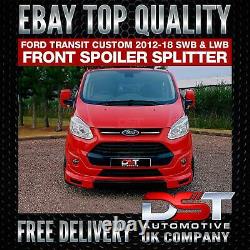 Ford Transit Custom & Tourneo 2012-17 Lower Front Spoiler Splitter Lip Bumper