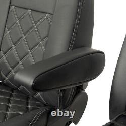 Ford Transit Custom Trail (2020-2023) Leatherette Front Seat Covers Black 237