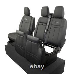 Ford Transit Custom Trend 2020+ Tailored Leatherette Front Seat Covers Logo 601