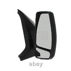 Ford Transit Custom Van 2018- Manual Wing Door Mirror Drivers Side Black Cover
