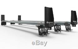 Ford Transit Custom roof rack bars with loadstops + ladder clamps AT86LS+A1