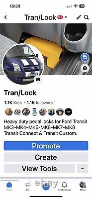 Ford Transit Mk6-mk7-mk8 Transit Connect And Transit Custom Pedal Lock