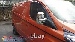 Ford Transit Tourneo Custom Chrome Wing Mirror Covers Abs 2013 -19 Set Of