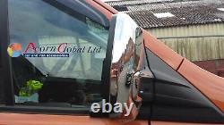 Ford Transit Tourneo Custom Chrome Wing Mirror Covers Abs 2013 -19 Set Of