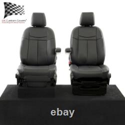 Ford Transit Tourneo Front Seat Covers Leatherette (2013-2023) Black 1131
