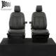 Ford Transit Tourneo Front Seat Covers Leatherette (2013-2023) Black 1131