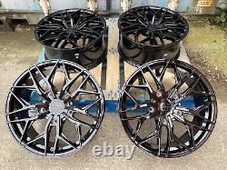 Ford Transit XT3 TMS 8x18 set of 4 Gloss Black Alloy Wheels / NEW