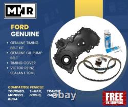 Ford Transit Ylf6 2.0diesel Ecoblue Genuine Wet Belt + Oil Pump Belt + Cover
