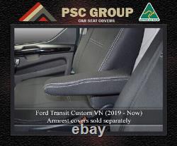 Front (Bucket Bench) Ford Transit Custom VN (2019-Now) Neoprene Seat Covers