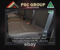 Front (Bucket Bench) Ford Transit Custom VN (2019-Now) Neoprene Seat Covers