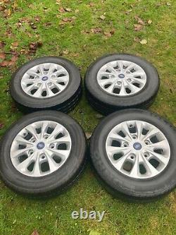 GENUINE 4 x FORD TRANSIT CUSTOM LIMITED ALLOY WHEELS WITH 215 65 16 TYRES
