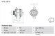Genuine BOSCH Alternator for Ford Transit TDCi 155 CVF5 2.2 (01/2014-08/2018)