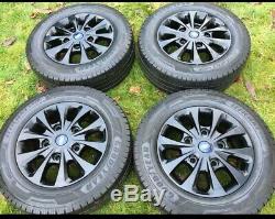 Gloss Black Factory Ford Transit Custom Limited Alloy Wheels Mk9 Mk8 Mk7 Tyres
