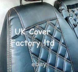 In Stock! A19 Orange Bentley Stitch Ford Transit Custom Van Seat Cover