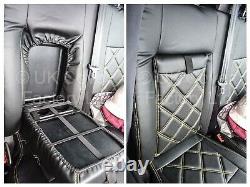 In Stock! A19 Orange Bentley Stitch Ford Transit Custom Van Seat Cover