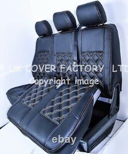 In Stock! A19 Orange Bentley Stitch Ford Transit Custom Van Seat Cover