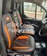 In Stock! Ford Transit Custom 2013-2021 Van Seat Cover Orange Bentley