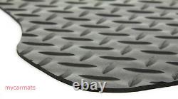 Load Area Mat for Ford Transit Custom LWB Van 2013 on Fully Fitted Black Rubber